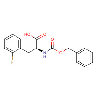 127862-88-8 (S)-2-(((Benzyloxy)carbonyl)amino)-3-(2-fluorophenyl)propanoic acid chemical structure