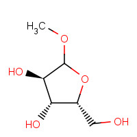 13039-65-1 (2R,3R,4R)-2-(hydroxymethyl)-5-methoxy-tetrahydrofuran-3,4-diol chemical structure