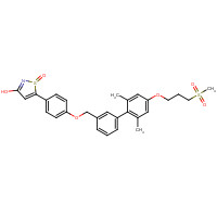 1312787-30-6 5-(4-((3-(2,6-diMethyl 4-(3-(Methylsulfonyl)propoxy)phenyl)phenyl)Methoxy)phenyl)isothiazol-3-ol 1-oxide chemical structure