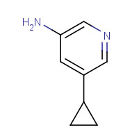1314353-68-8 5-cyclopropylpyridin-3-amine chemical structure