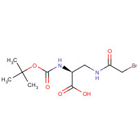 135630-90-9 (S)-3-(2-Bromoacetamido)-2-((tert-butoxycarbonyl)amino)propanoic acid chemical structure
