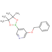 1375302-99-0 3-(benzyloxy)-5-(4,4,5,5-tetramethyl-1,3,2-dioxaborolan-2-yl)pyridine chemical structure