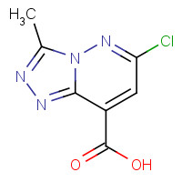 1416222-83-7 6-chloro-3-methyl-[1,2,4]triazolo[4,3-b]pyridazine-8-carboxylic acid chemical structure