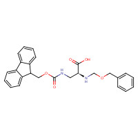 142855-80-9 (S)-3-((((9H-Fluoren-9-yl)methoxy)carbonyl)amino)-2-(((benzyloxy)methyl)amino)propanoic acid chemical structure