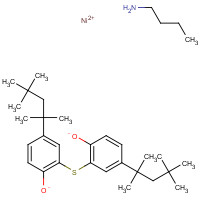 14516-71-3 nickel(2+) 2,2'-sulfanediylbis[4-(2,4,4-trimethylpentan-2-yl)phenolate] butan-1-amine(1:1:1) chemical structure