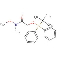 154698-93-8 2-((tert-Butyldiphenylsilyl)oxy)-N-methoxy-N-methylacetamide chemical structure