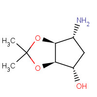 155899-66-4 (3aR,4S,6R,6aS)-6-amino-2,2-dimethyltetrahydro-3aH-cyclopenta[d][1,3]dioxol-4-ol chemical structure