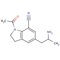 175837-01-1 1-Acetyl-5-(2-aminopropyl)indoline-7-carbonitrile chemical structure