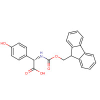 182883-41-6 (S)-2-((((9H-Fluoren-9-yl)methoxy)carbonyl)amino)-2-(4-hydroxyphenyl)acetic acid chemical structure