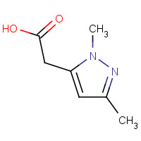196717-12-1 1,3-Dimethyl-1H-pyrazole-5-acetic acid chemical structure