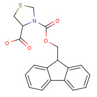 198545-89-0 (4S)-3-(9H-fluoren-9-ylmethoxycarbonyl)-1,3-thiazolidine-4-carboxylate chemical structure