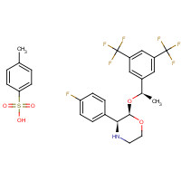 200000-59-5 (2R,3S)-2-((R)-1-(3,5-Bis(trifluoromethyl)phenyl)ethoxy)-3-(4-fluorophenyl)morpholine 4-methylbenzenesulfonate chemical structure
