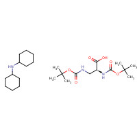 201472-68-6 Boc-Dap(Boc)-OH (dicyclohexylammonium) salt chemical structure