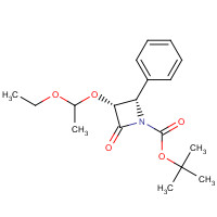 201856-57-7 (3R,4S)-TERT-BUTYL 3-(1-ETHOXYETHOXY)-2-OXO-4-PHENYLAZETIDINE-1-CARBOXYLATE chemical structure