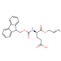 204251-86-5 (R)-4-((((9H-Fluoren-9-yl)methoxy)carbonyl)amino)-5-(allyloxy)-5-oxopentanoic acid chemical structure