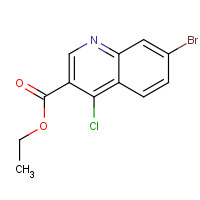 206257-41-2 Ethyl 7-bromo-4-chloroquinoline-3-carboxylate chemical structure