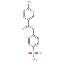 221615-75-4 1-(6-Methylpyridin-3-yl)-2-(4-(methylsulfonyl)phenyl)ethanone chemical structure