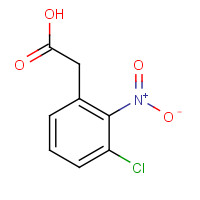 23066-21-9 3-Chloro-2-nitrophenylacetic acid chemical structure