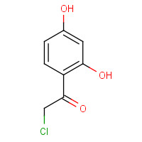 25015-92-3 2-chloro-1-(2,4-dihydroxyphenyl)ethanone chemical structure