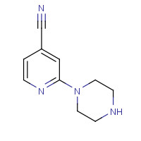 305381-05-9 2-(piperazin-1-yl)isonicotinonitrile chemical structure