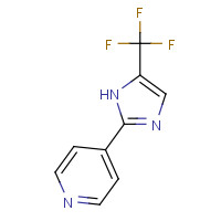 33468-83-6 4-(4-(Trifluoromethyl)-1H-imidazol-2-yl)pyridine chemical structure