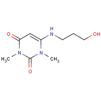 34654-80-3 4-(3-Hydroxypropylamino)-1,3-dimethyluracil chemical structure