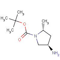 348165-63-9 tert-butyl (2R,4R)-4-amino-2-methylpyrrolidine-1-carboxylate chemical structure