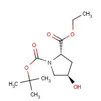 37813-30-2 (2S,4R)-1-tert-Butyl 2-ethyl 4-hydroxypyrrolidine-1,2-dicarboxylate chemical structure