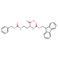 387824-79-5 (R)-2-((((9H-Fluoren-9-yl)methoxy)carbonyl)amino)-4-(((benzyloxy)carbonyl)amino)butanoic acid chemical structure