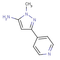 38965-47-8 1-METHYL-3-(PYRIDIN-4-YL)-1H-PYRAZOL-5-AMINE chemical structure