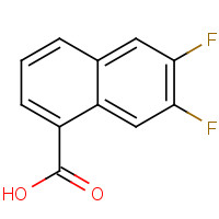 405196-36-3 6,7-difluoronaphthalene-1-carboxylic Acid chemical structure