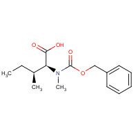 42417-66-3 (2S,3S)-2-(((BENZYLOXY)CARBONYL)(METHYL)AMINO)-3-METHYLPENTANOIC ACID chemical structure