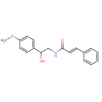 456-12-2 N-(2-Hydroxy-2-(4-methoxyphenyl)ethyl)cinnamamide chemical structure