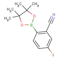 461451-63-8 2-CYANO-4-FLUOROPHENYLBORONIC ACID PINACOL ESTER chemical structure