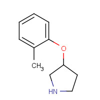 46196-54-7 3-(2-methylphenoxy)pyrrolidine chemical structure