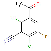 466639-57-6 Benzonitrile, 3-acetyl-2,6-dichloro-5-fluoro- chemical structure