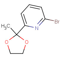 49669-14-7 2-Bromo-6-(2-methyl-1,3-dioxolane-2-yl)-pyridine chemical structure