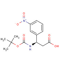 501015-24-3 (R)-N-Boc-3-Nitro-beta-phenylalanine chemical structure