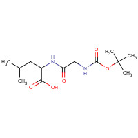 51871-42-2 4-methyl-2-[[2-[(2-methylpropan-2-yl)oxycarbonylamino]acetyl]amino]pentanoic acid chemical structure