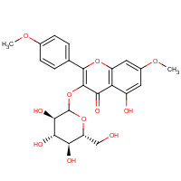 52208-77-2 Kaempferol-4',7-dimethyl ether 3-monoglucoside chemical structure