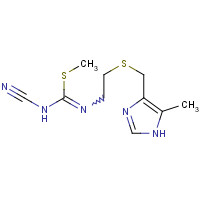 52378-40-2 methyl n-cyano-n'-(2-{[(5-methyl-1h-imidazol-4-yl)methyl]sulfanyl}ethyl)carbamimidothioate chemical structure
