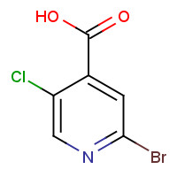530156-90-2 2-Bromo-5-chloroisonicotinic acid chemical structure