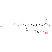 54996-28-0 (S)-Methyl 2-amino-3-(4-hydroxy-3-nitrophenyl)propanoate hydrochloride chemical structure