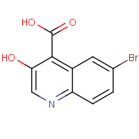 552330-93-5 6-BROMO-3-HYDROXYQUINOLINE-4-CARBOXYLIC ACID chemical structure