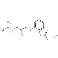 55636-92-5 2-(Hydroxyethyl)-7-(2-hydroxy-3-isopropylaminopropoxy)benzofuran chemical structure