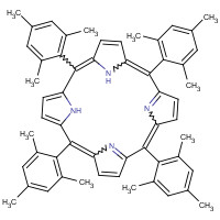 56396-12-4 5,10,15,20-tetrakis(2,4,6-trimethylphenyl)porphyrin chemical structure