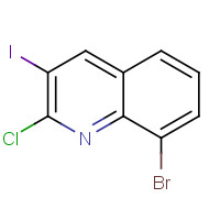 590371-88-3 8-Bromo-2-chloro-3-iodoquinoline chemical structure