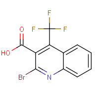 590372-20-6 2-bromo-4-(trifluoromethyl)quinoline-3-carboxylic Acid chemical structure