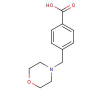 62642-62-0 4-(morpholinomethyl)benzoic acid chemical structure