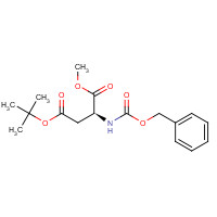 63327-57-1 (S)-4-tert-Butyl 1-methyl 2-(((benzyloxy)carbonyl)amino)succinate chemical structure
